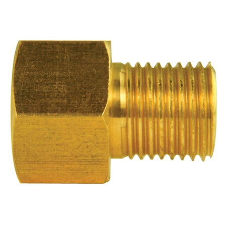 Ags Brass Adapter, Female(7/16-24 Inverted), Male(1/2-20 Inverted), 10/bag BLF-19